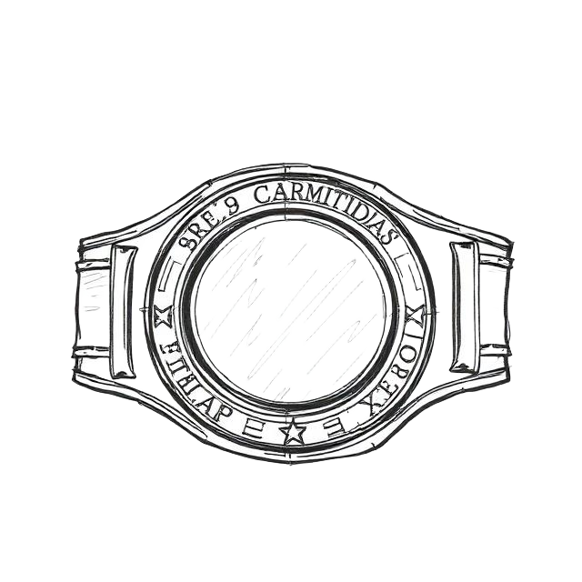 Championship belt sketch