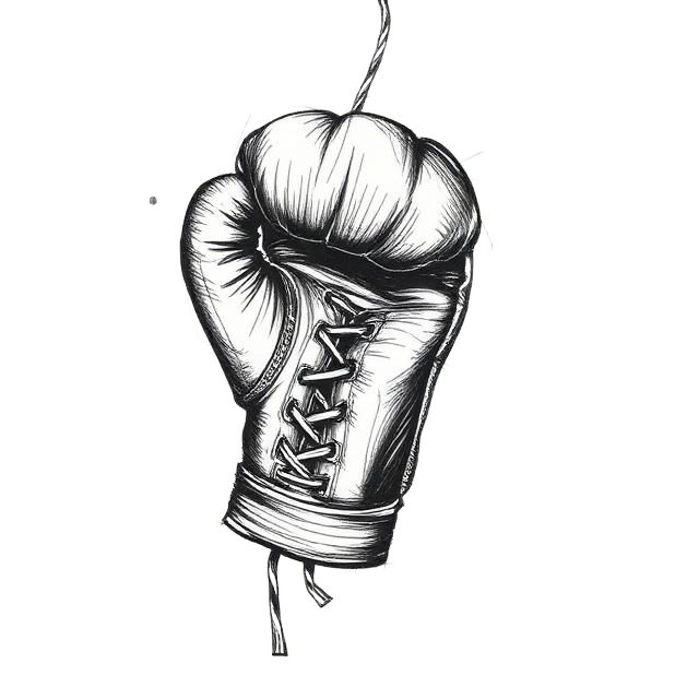 Boxing glove sketch